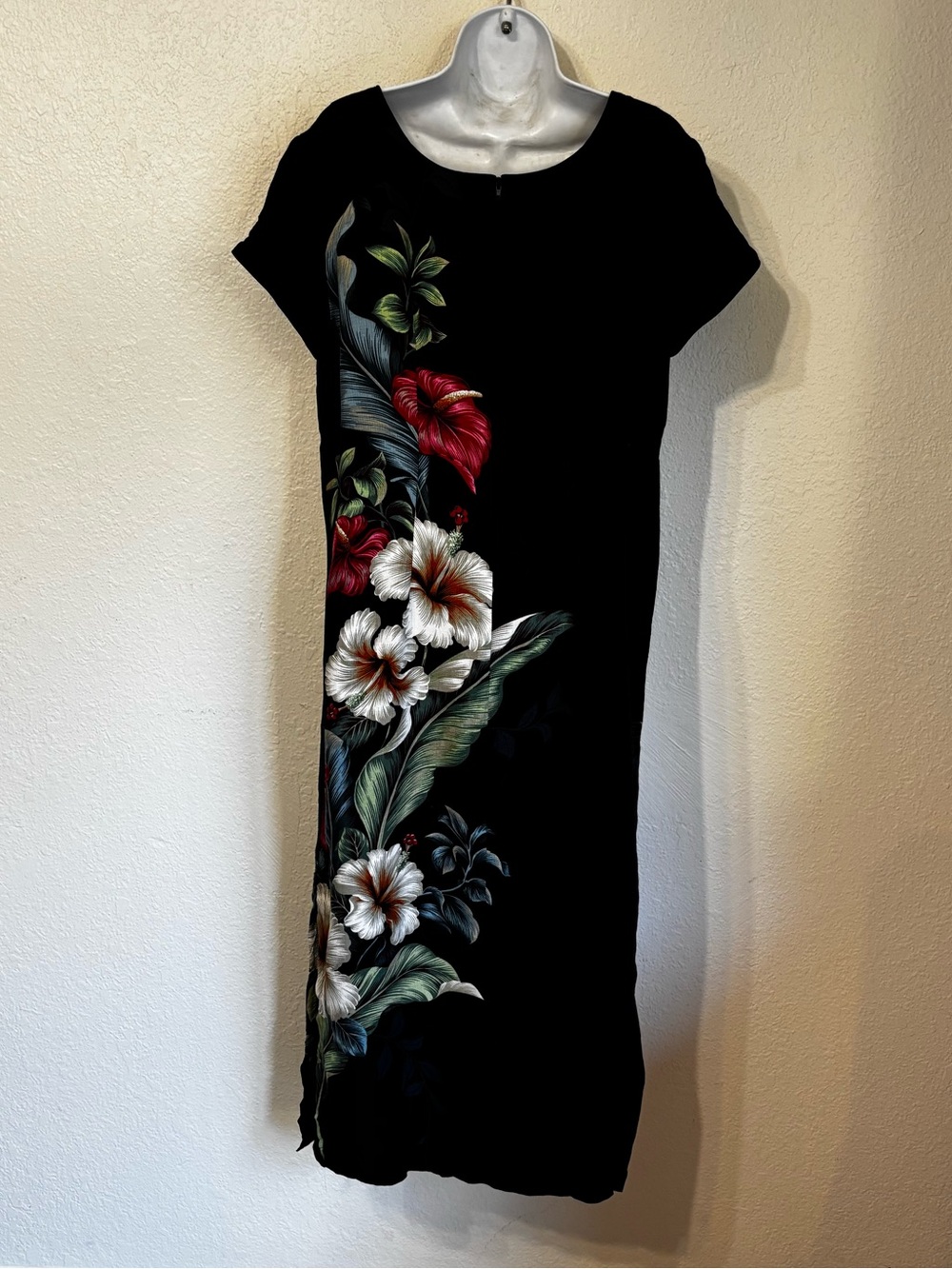 Vintage Iolani Tropical Floral Maxi Dress Large - Picture 6 of 6
